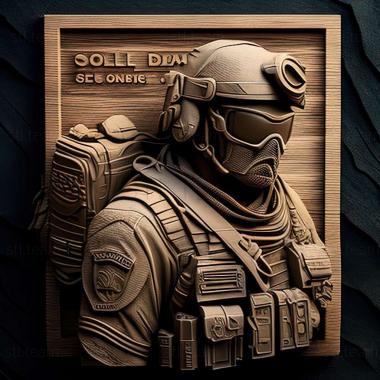 3D model SOCOM Special Forces game (STL)